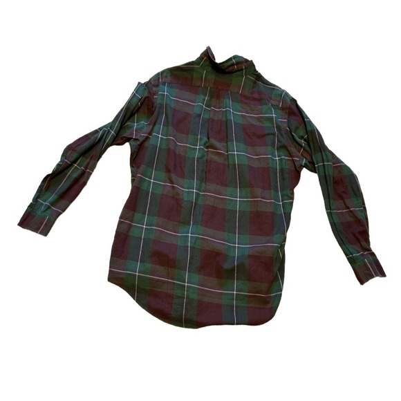 MENS RALPH LAUREN RED & GREEN PLAID COLLARED BUTTON DOWN SHIRT, SIZE L - Picture 3 of 6